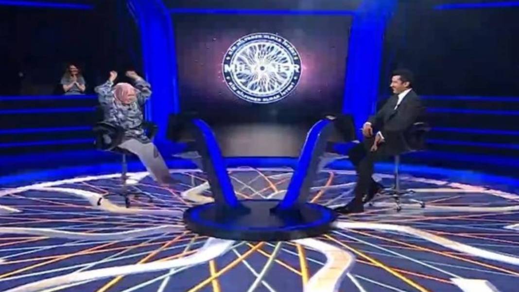 Kim Milyoner Olmak İster'e katılan 55 yaşındaki Leyla Hanım herkesi kahkahaya boğdu! Her soruda koltuğundan zıpladı 3